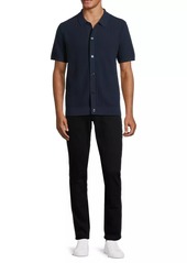 Michael Kors Racked Stitch Button-Front Shirt