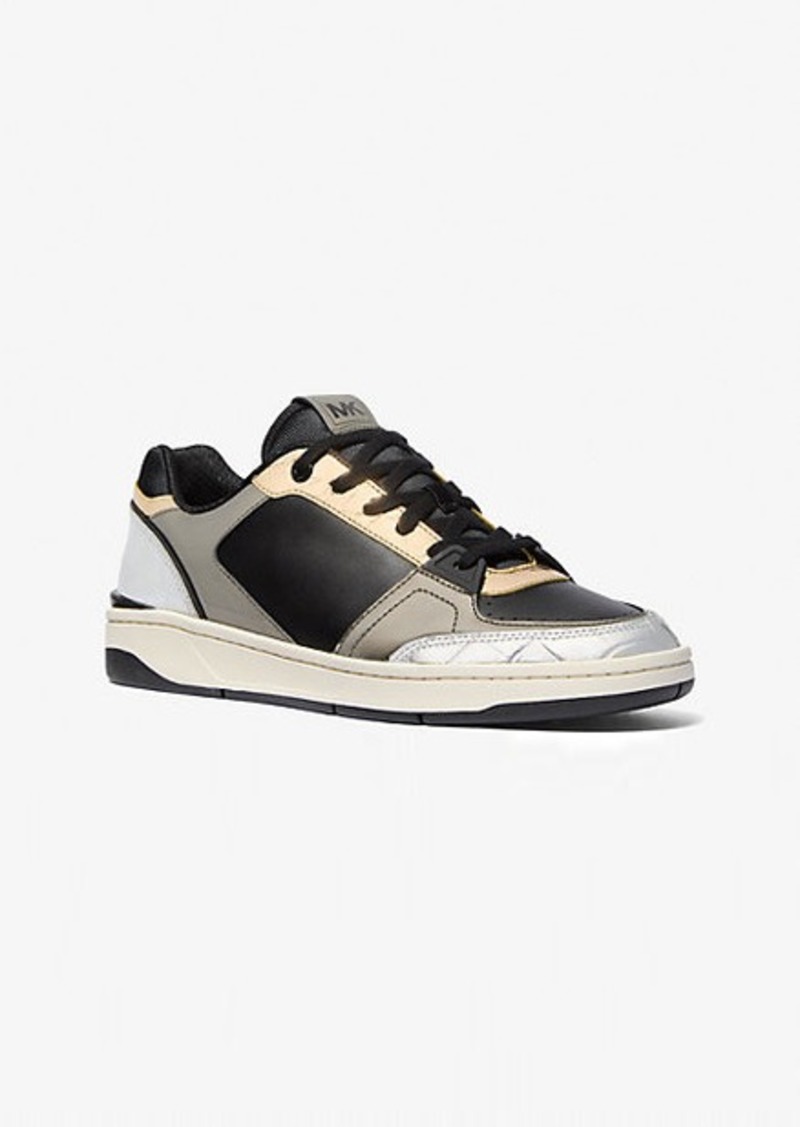 Michael Kors Rebel Color-Block Leather Sneaker