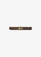 Michael Kors Reversible Logo and Leather Belt