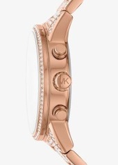 Michael Kors Ritz Pavé Rose Gold-Tone Watch