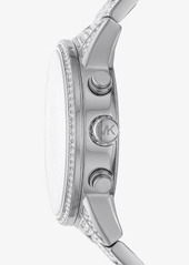 Michael Kors Ritz Pavé Silver-Tone Watch