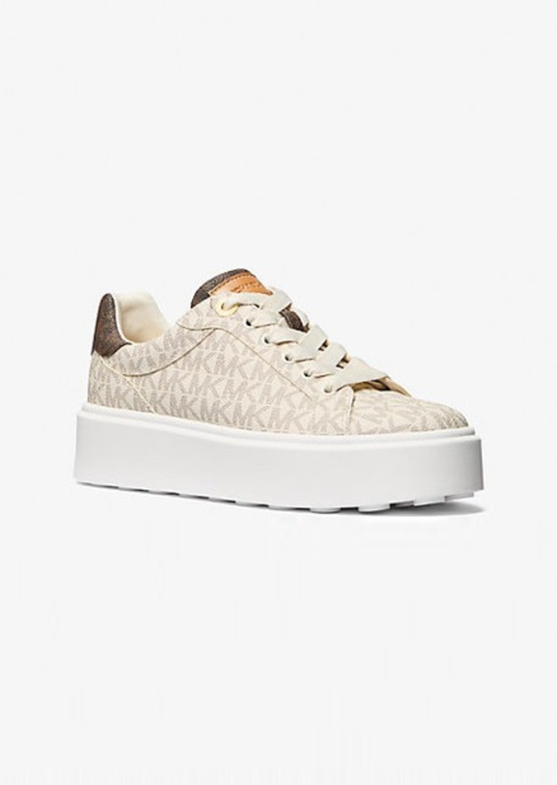 Michael Kors Romey Two-Tone Logo Platform Sneaker