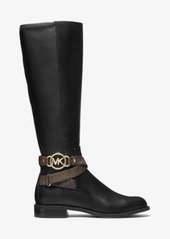 Michael Kors Rory Leather and Logo Boot