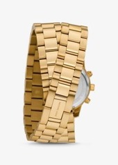 Michael Kors Runway Gold-Tone Wrap Watch