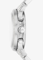 Michael Kors Runway Pavé Silver-Tone Watch