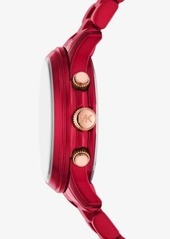 Michael Kors Runway Red-Coated Watch