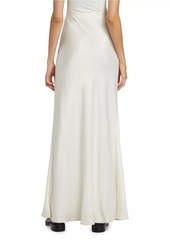 Michael Kors Satin Charmeuse Bias Maxi Skirt