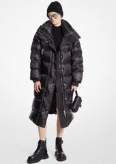 Michael Kors Satin Ciré Puffer Coat