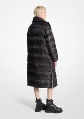 Michael Kors Satin Ciré Puffer Coat