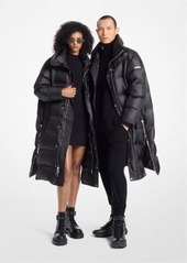 Michael Kors Satin Ciré Puffer Coat