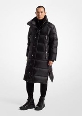 Michael Kors Satin Ciré Puffer Coat