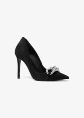 Michael Kors Scarlett Embellished Suede Pump