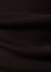 Michael Kors Scoop Neck Wool Blend Knit Bodysuit
