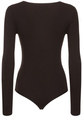 Michael Kors Scoop Neck Wool Blend Knit Bodysuit