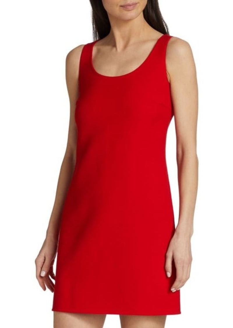 Michael Kors Scoopneck Wool Shift Mini Dress