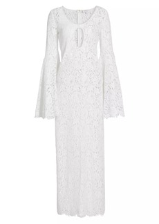 Michael Kors Sequin-Embellished Cotton-Blend Lace Gown