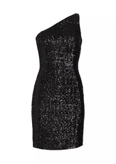 Michael Kors Sequin One-Shoulder Minidress