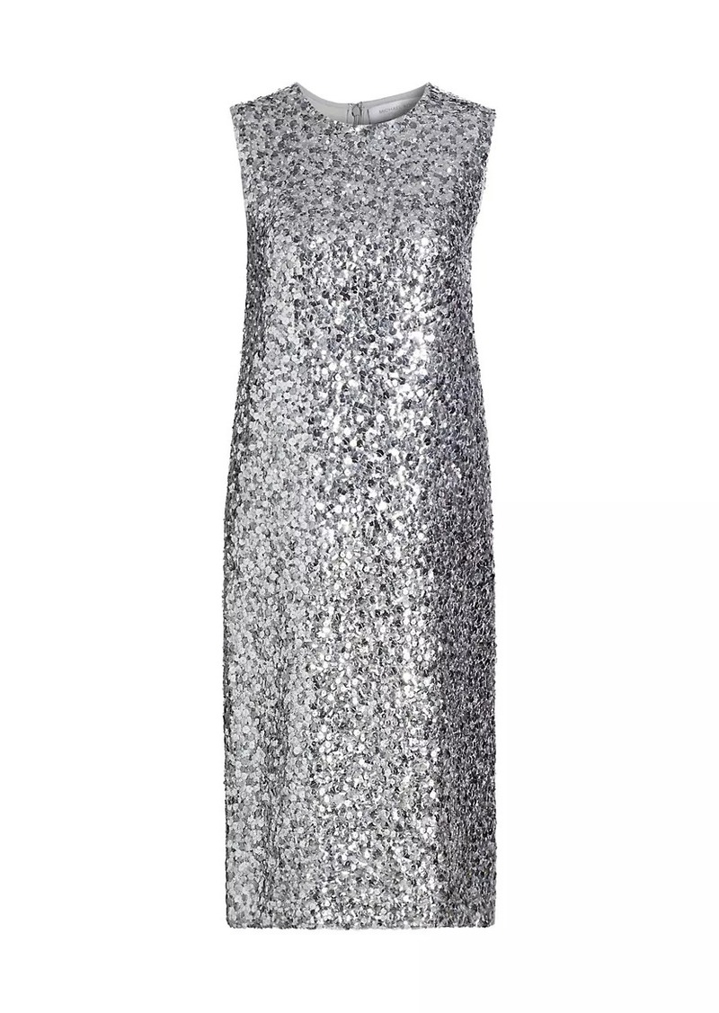 Michael Kors Sequined Crewneck Sheath Dress