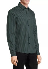 Michael Kors Shadow Striped Long-Sleeve Shirt