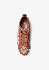Michael Kors Shea Logo Jacquard High-Top Sneaker