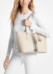 Michael Kors Sheila Large Signature Logo and Metallic Tote Bag