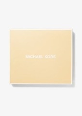 Michael Kors Signature Logo Passport Case and Luggage Tag Gift Set