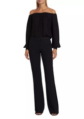 Michael Kors Silk Off-The-Shoulder Blouse