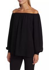 Michael Kors Silk Off-The-Shoulder Blouse