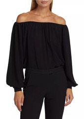 Michael Kors Silk Off-The-Shoulder Blouse