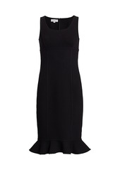Michael Kors Sleeveless Flounce-Hem Knit Midi Dress