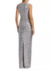 Michael Kors Sleeveless Sequined Gown