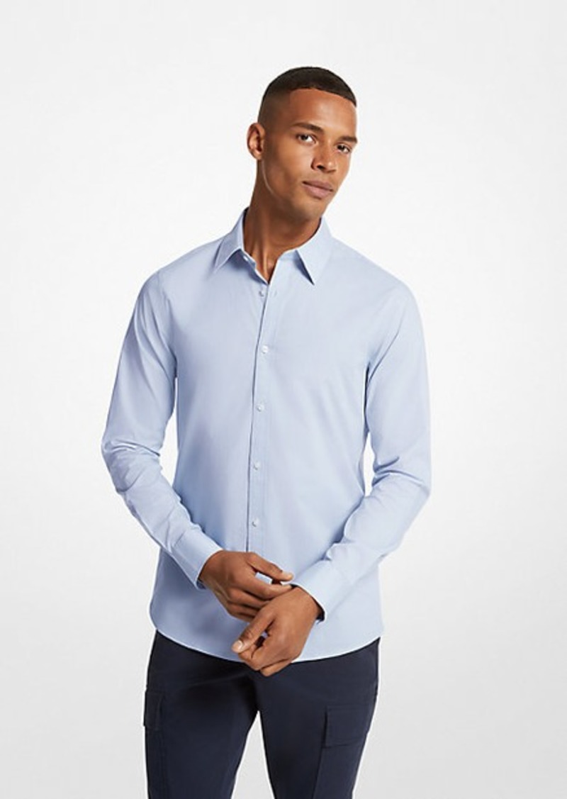 Michael Kors Slim-Fit Stretch-Cotton Shirt