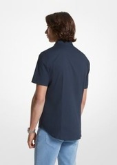 Michael Kors Slim-Fit Stretch Cotton Shirt