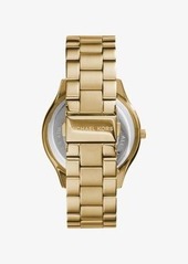 Michael Kors Slim Runway Gold-Tone Stainless Steel Watch