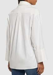 Michael Kors Spiral Sleeve Oversize Poplin Shirt