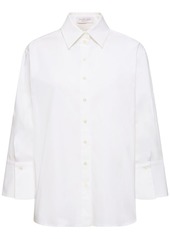 Michael Kors Spiral Sleeve Oversize Poplin Shirt