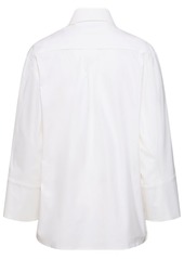 Michael Kors Spiral Sleeve Oversize Poplin Shirt