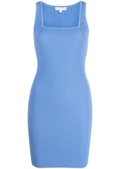 Michael Kors square-neck ribbed minidress