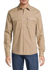 Michael Kors Stretch-Cotton Slim-Fit Shirt