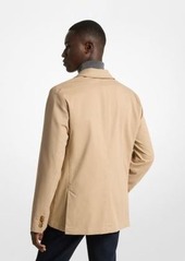 Michael Kors Stretch Cotton Twill Blazer