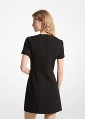 Michael Kors Stretch Crepe Lace-Up Dress