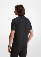 Michael Kors Stretch Knit Half-Zip Polo Shirt