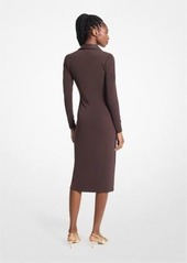 Michael Kors Stretch Matte Jersey Midi Dress