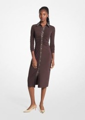 Michael Kors Stretch Matte Jersey Midi Dress