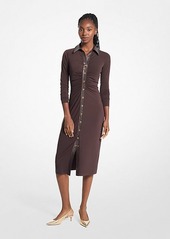 Michael Kors Stretch Matte Jersey Midi Dress