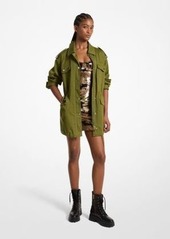 Michael Kors Stretch Organic Cotton Anorak