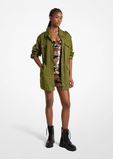 Michael Kors Stretch Organic Cotton Anorak