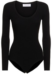 Michael Kors Stretch Viscose Long Sleeve Bodysuit