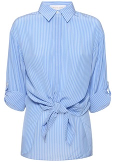 Michael Kors Striped Silk Crepe Shirt