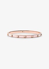 Michael Kors Studded Rose Gold-Plated and Acetate Bangle